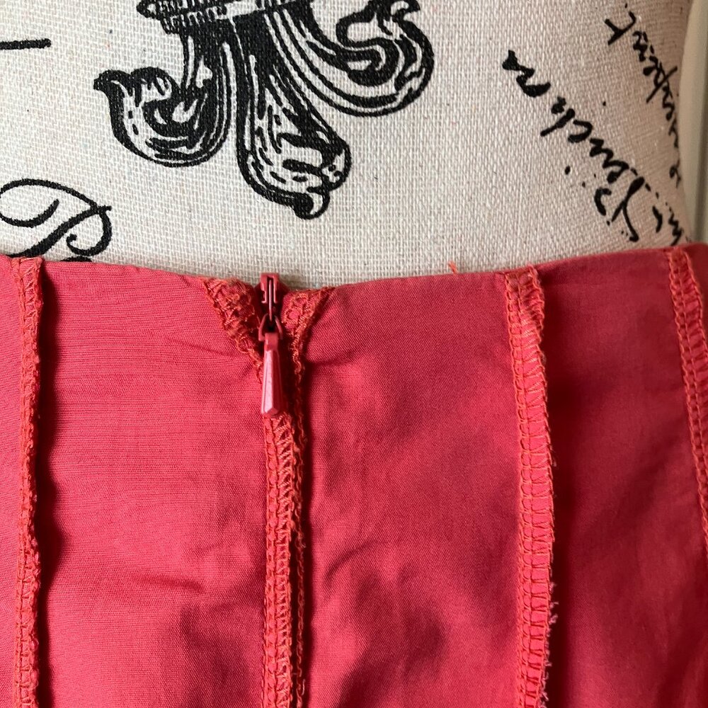 Two Star Dog 16-panel flippy coral midi skirt - Picture 3 of 10